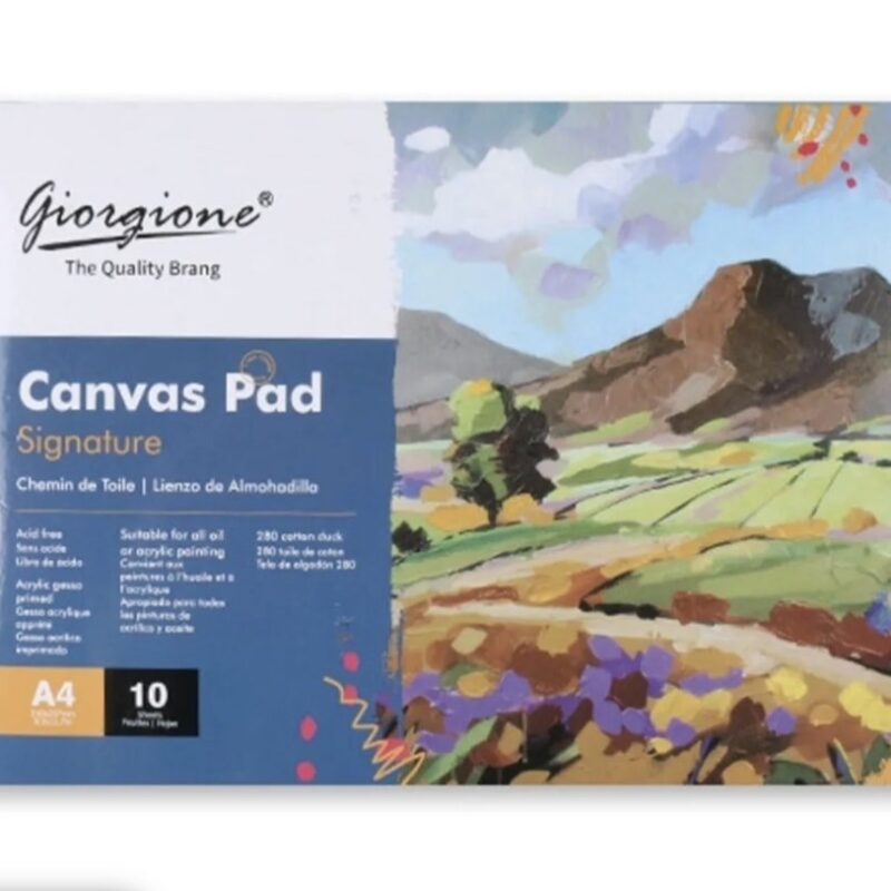 Giorgione Painting and Drawing Pad - A3 280gsm Cotton Duck Canvas 10 Sheets